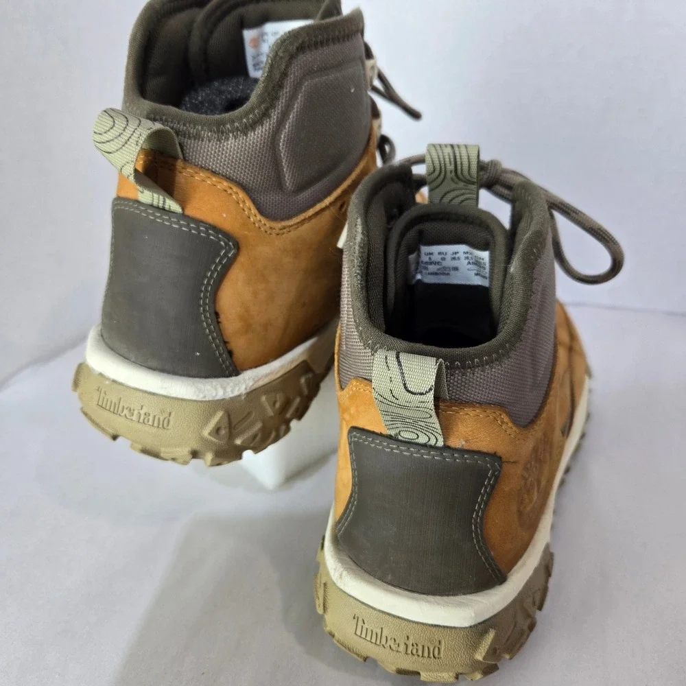 Timberland GreenStride Motion 6 Hiking Boots Size Men 8.5 Woman 10 Leather #987